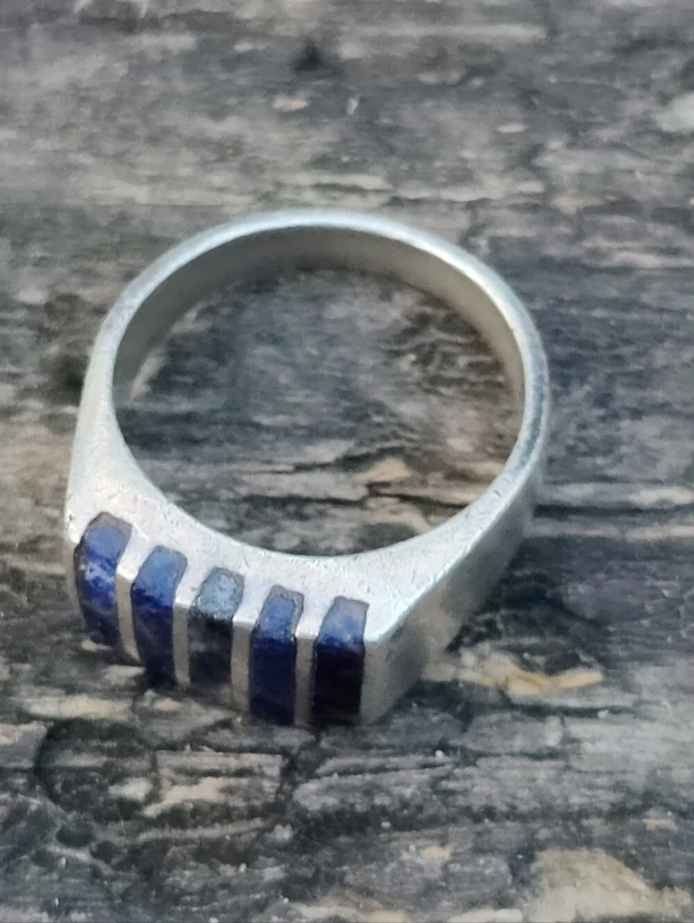 Vintage Sterling Taxco Lapis Lazuli Ring